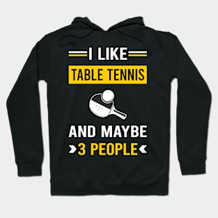 3 People Table Tennis Ping Pong Hoodie